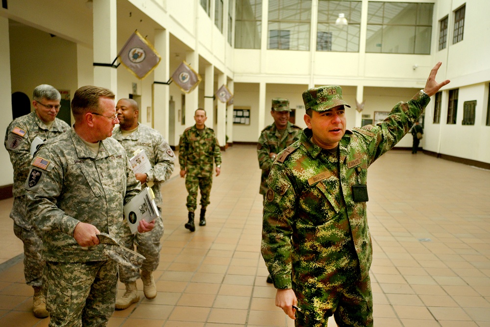 South Carolina National Guard team visits Colombian army's main logistic facility