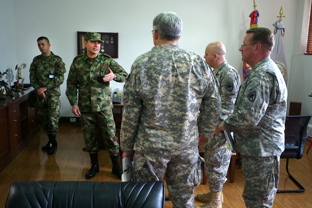 South Carolina National Guard team visits Colombian army's main logistic facility