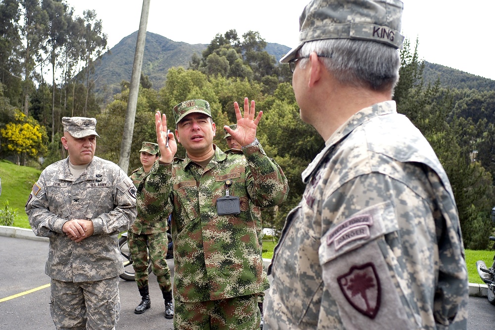 South Carolina National Guard team visits Colombian army's main logistic facility