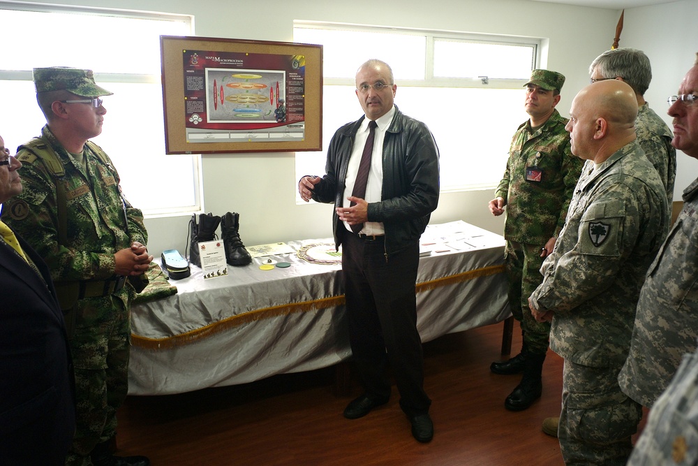 South Carolina National Guard team visits Colombian army's main logistic facility