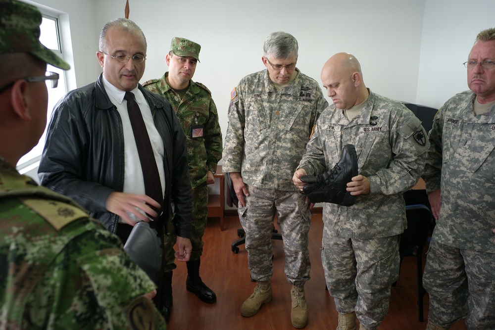 South Carolina National Guard team visits Colombian army's main logistic facility