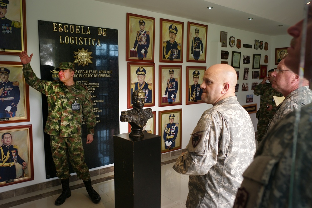 South Carolina National Guard team visits Colombian army's main logistic facility