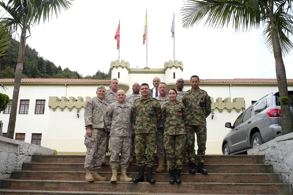 South Carolina National Guard team visits Colombian army's main logistic facility