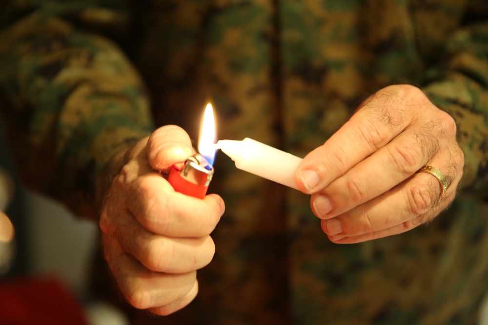 Marines celebrate Hanukkah aboard MCAS Miramar