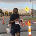 Rotich crosses the finish line