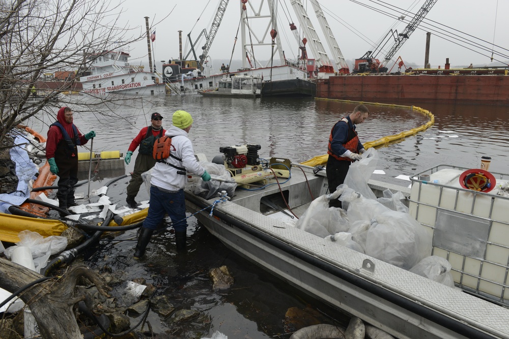 Stephen L. Colby Response salvage, cleanup operations continue