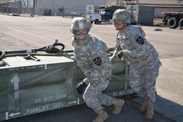 Fires support battalion learns resupply through the sky