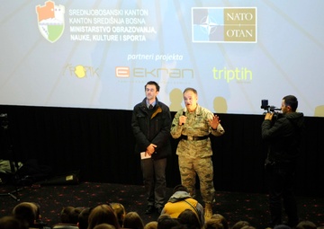 NATO COM Police Cinema visit