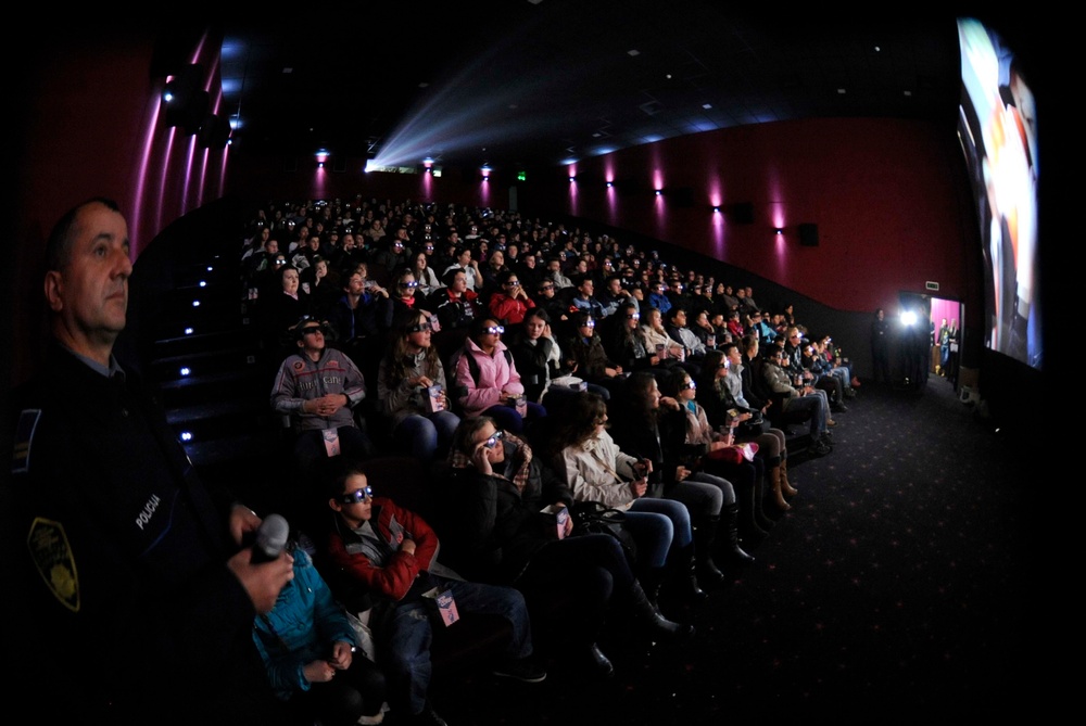 NATO COM Police Cinema visit NATO COM Police Cinema visit