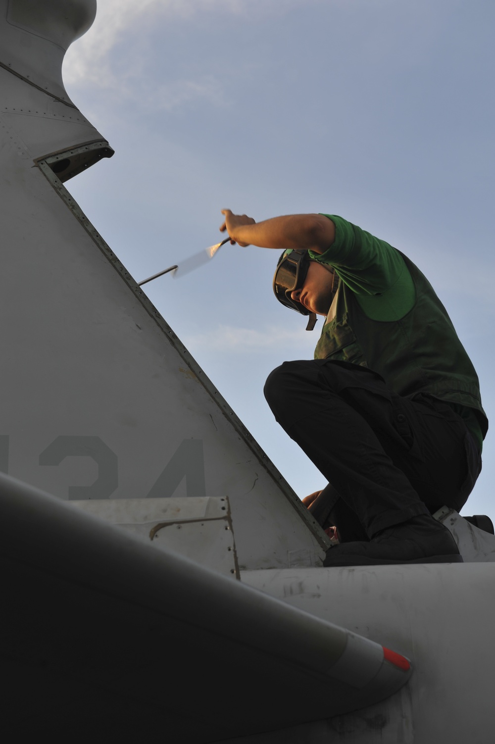 Nimitz flight deck action