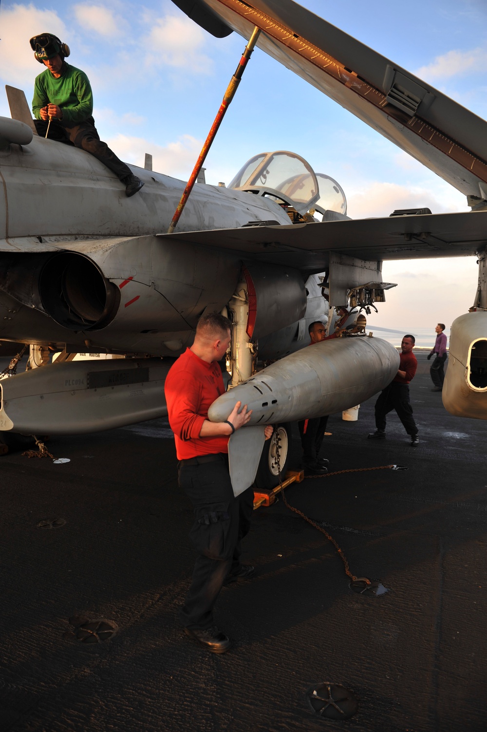 Nimitz flight deck action