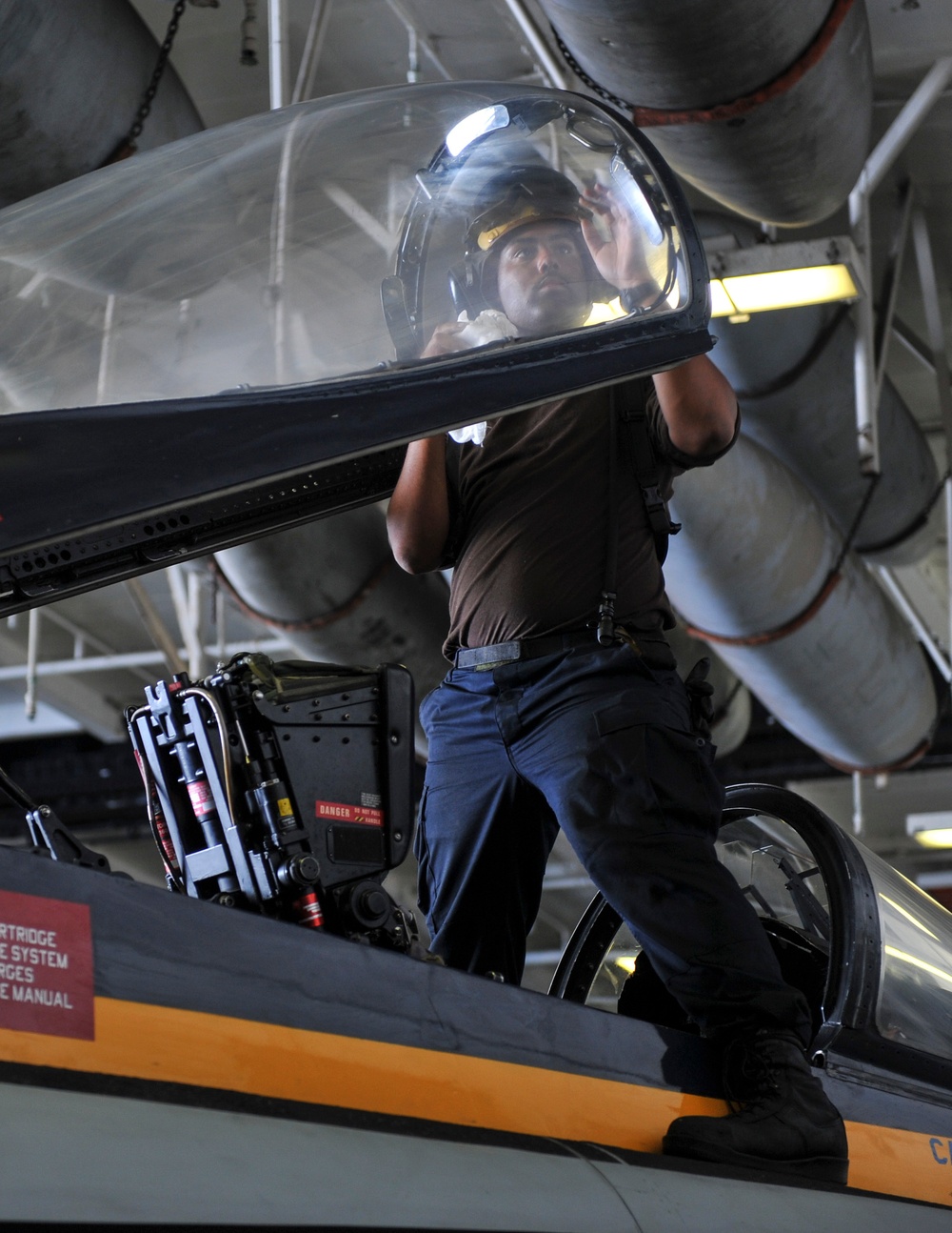 Nimitz flight deck action