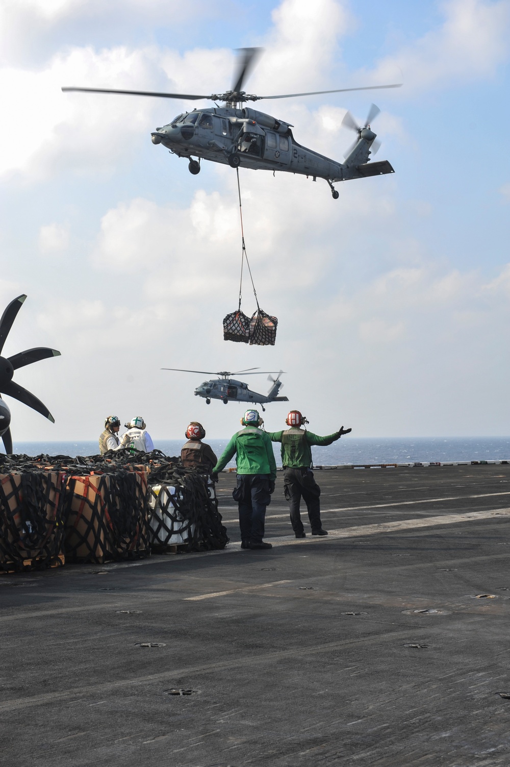 Nimitz flight deck action