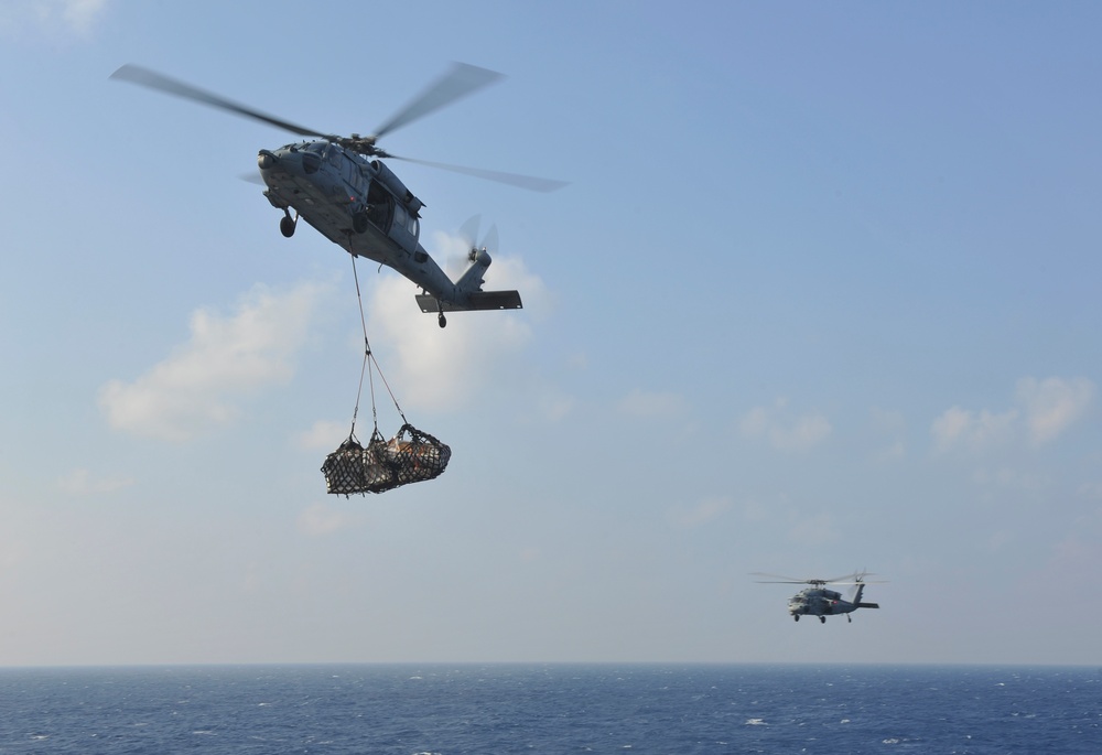 Nimitz flight deck action