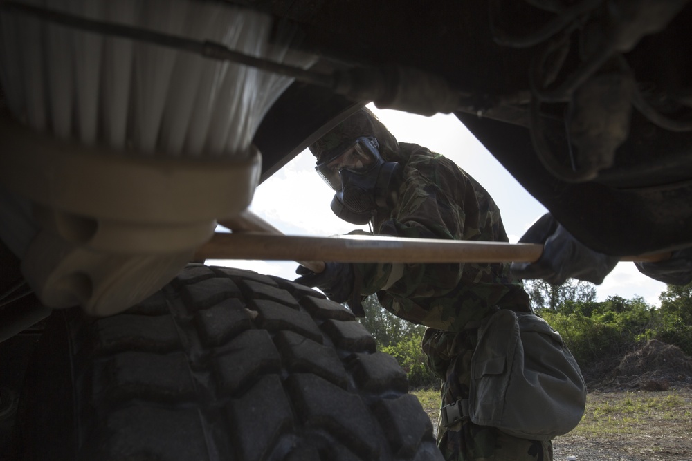 CBRN Marines suit up at Exercise Forager Fury II