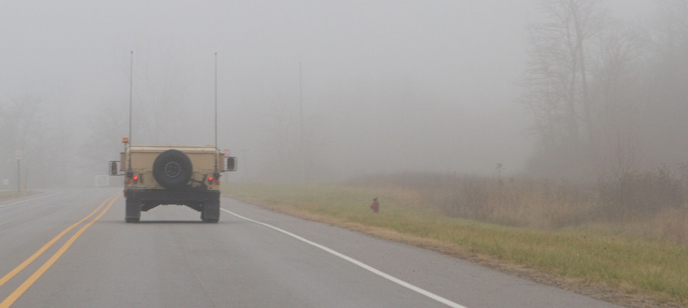 Foggy mounted land navigation training