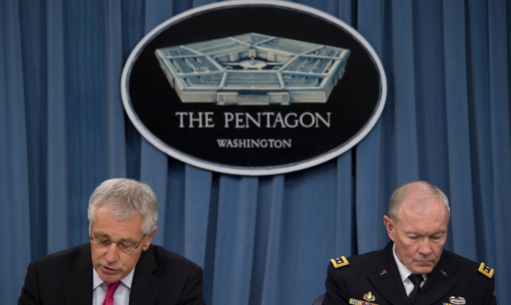 Hagel, Dempsey hold press conference