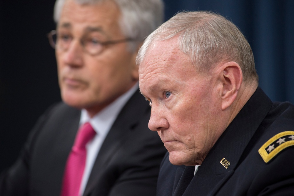 Hagel, Dempsey hold press conference