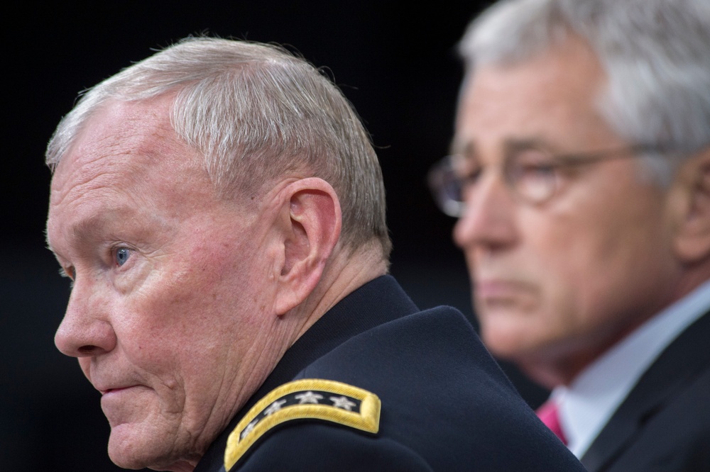 Hagel, Dempsey hold press conference