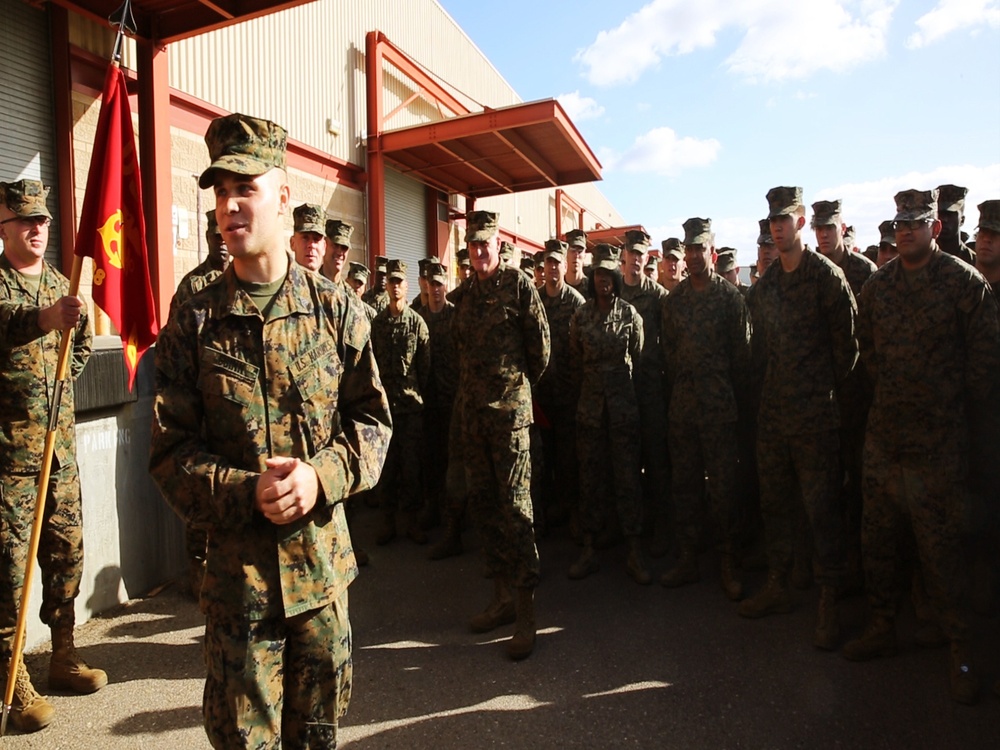 Marine receives surprise promotion