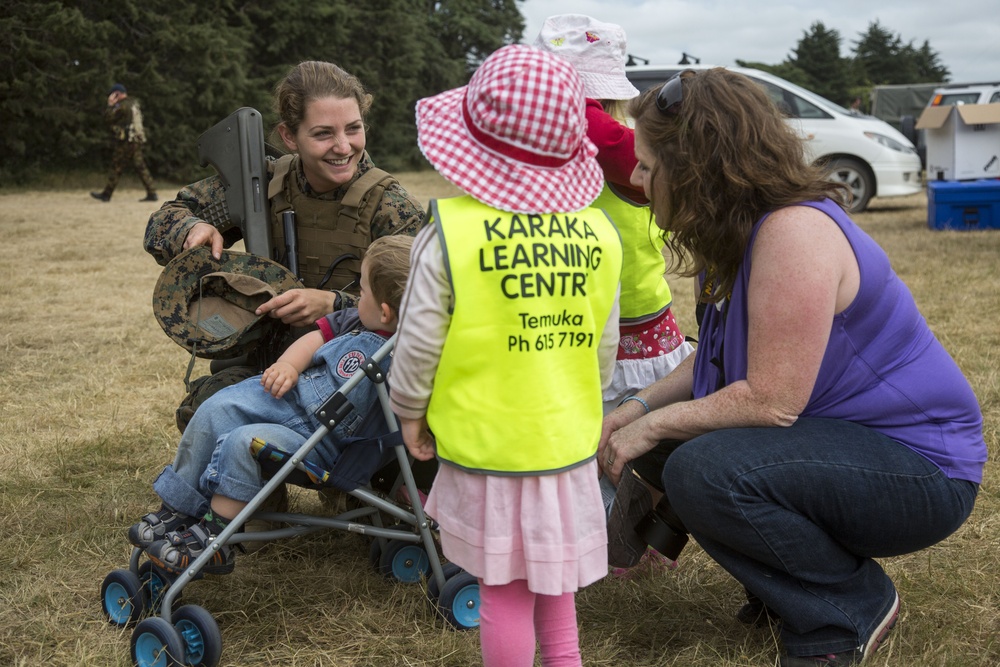 U.S. Marines, New Zealand Soldiers visit preschool during Southern Katipo 2013