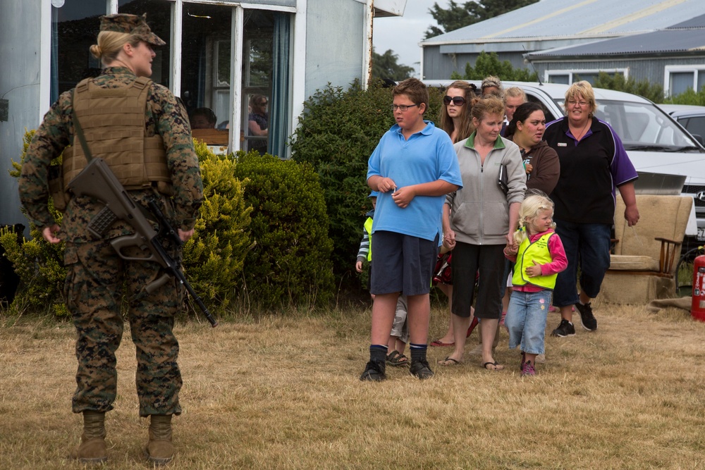 U.S. Marines, New Zealand Soldiers visit preschool during Southern Katipo 2013