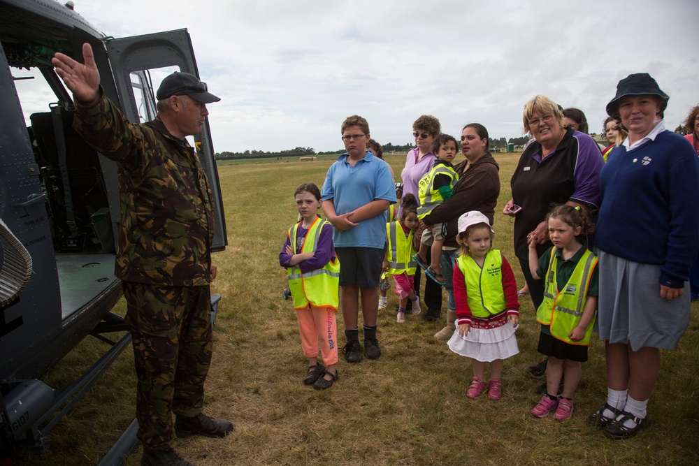 U.S. Marines, New Zealand Soldiers visit preschool during Southern Katipo 2013