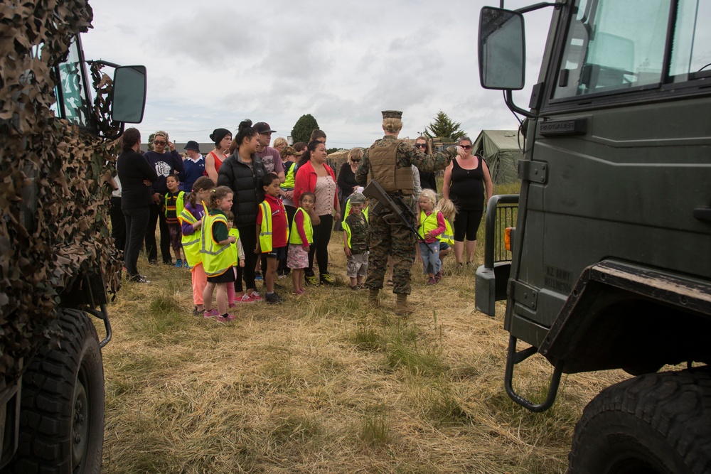 U.S. Marines, New Zealand Soldiers visit preschool during Southern Katipo 2013