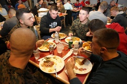 Marines, Sailors gather for Thanksgiving feast