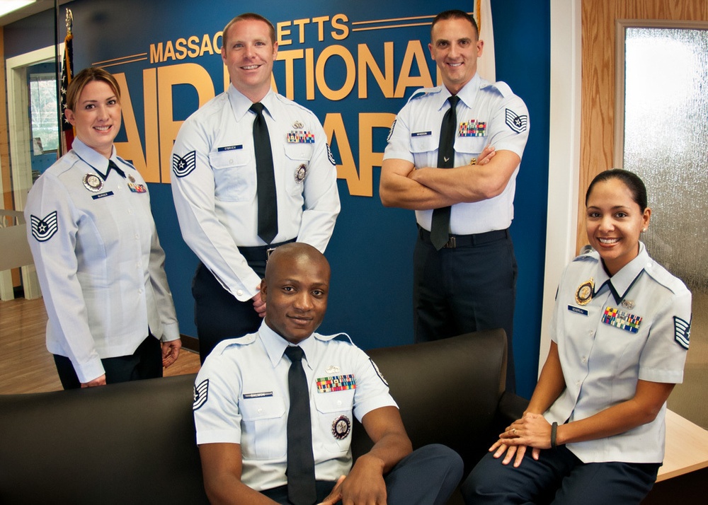 Massachusetts Air National Guard recruiters