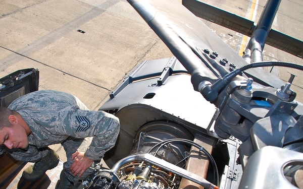 Engine troop: Tech. Sgt. Dominguez