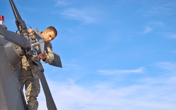 Engine troop: Tech. Sgt. Dominguez