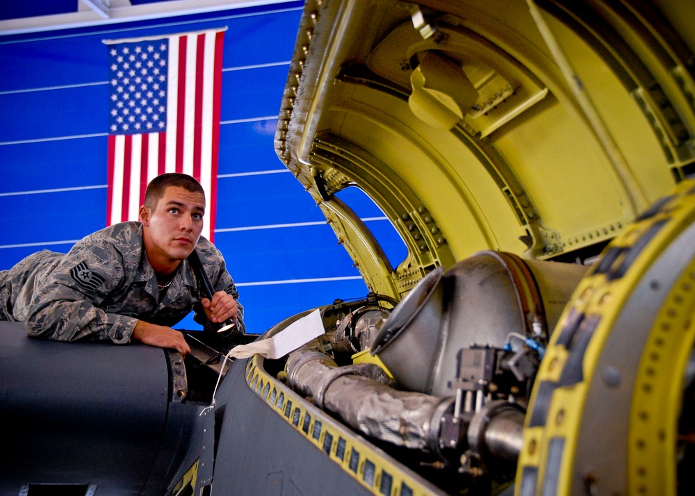 Engine troop: Tech. Sgt. Dominguez