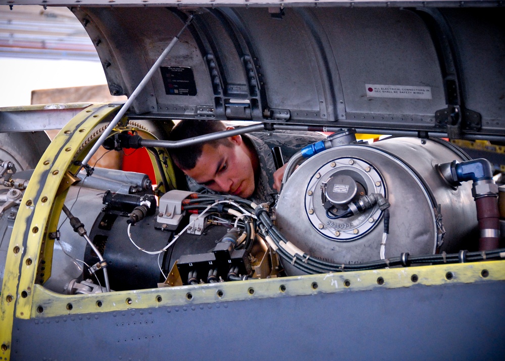 Engine troop: Tech. Sgt. Dominguez