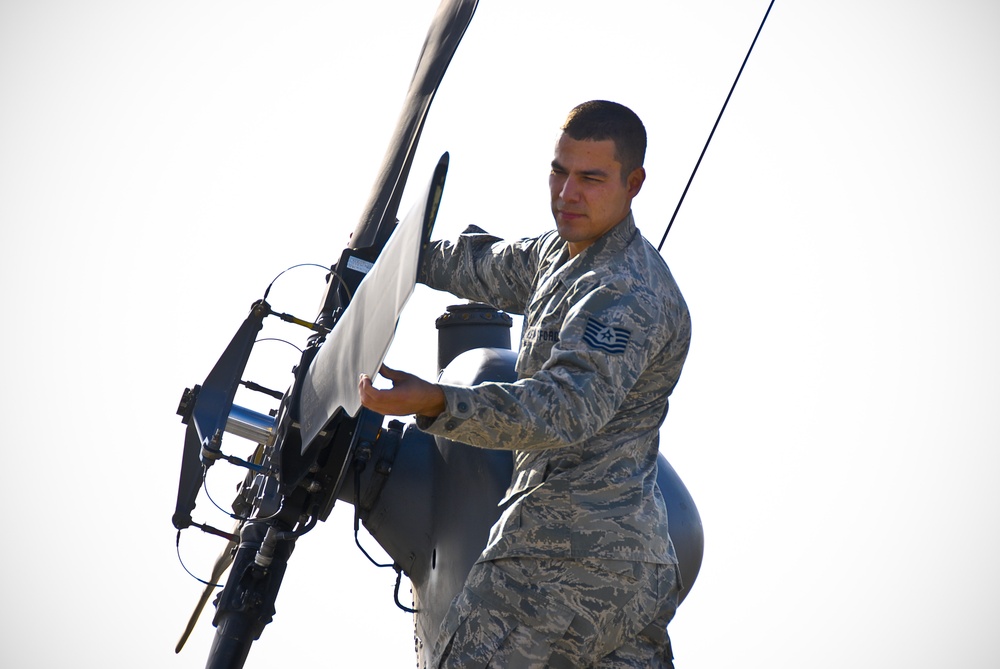 Engine troop: Tech. Sgt. Dominguez