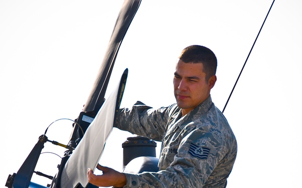 Engine troop: Tech. Sgt. Dominguez