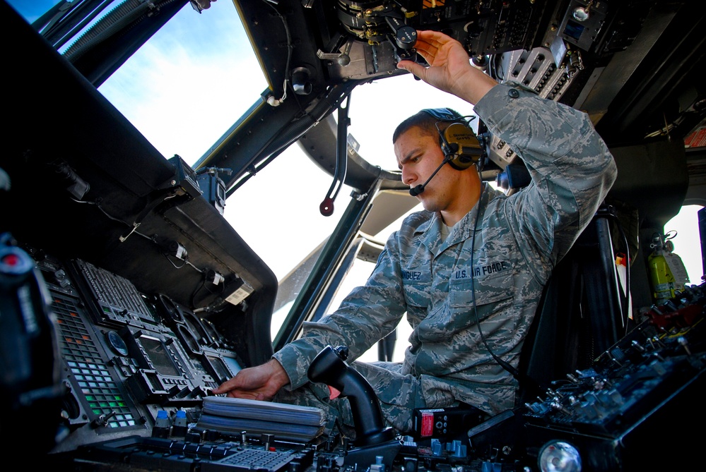 Engine troop: Tech. Sgt. Dominguez