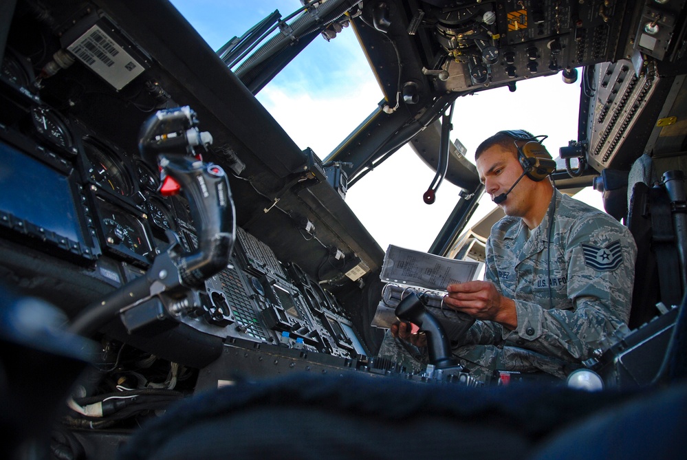 Engine troop: Tech. Sgt. Dominguez