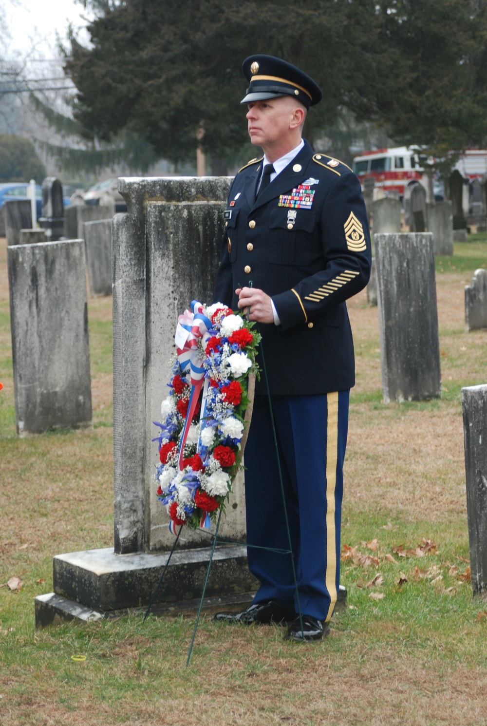 Martin Van Buren presidential wreath laying