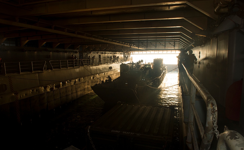 USS Harpers Ferry operations