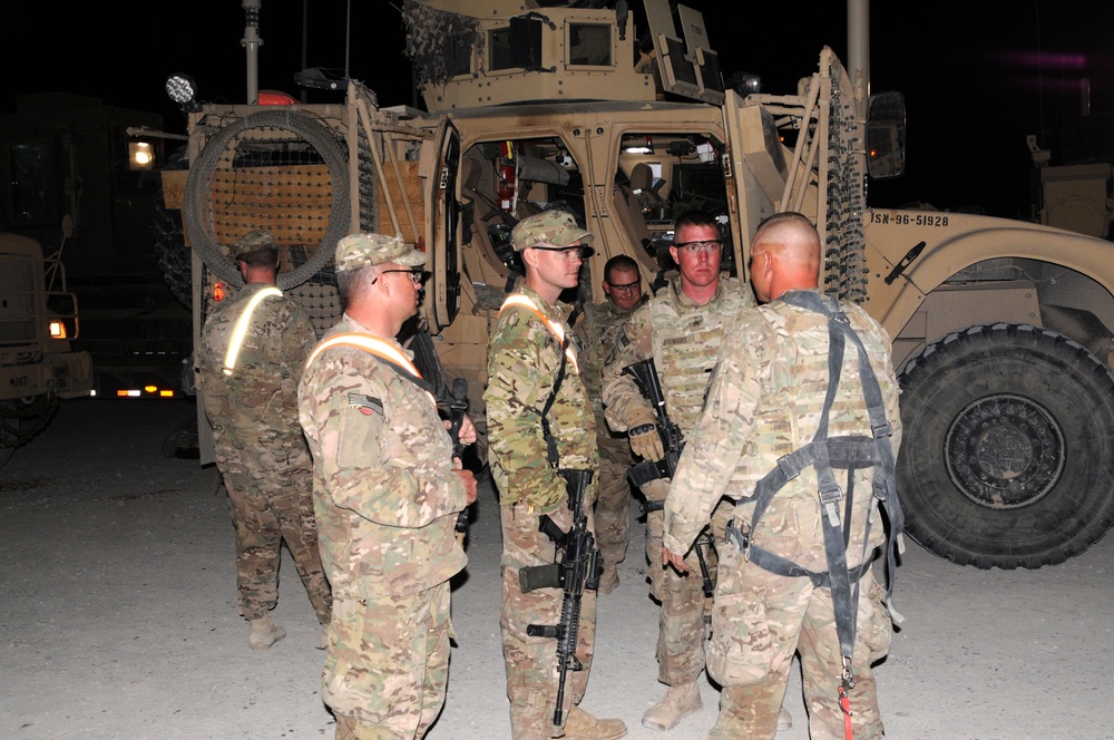 489th Engineer Battalion preps for convoy in Afghanistan