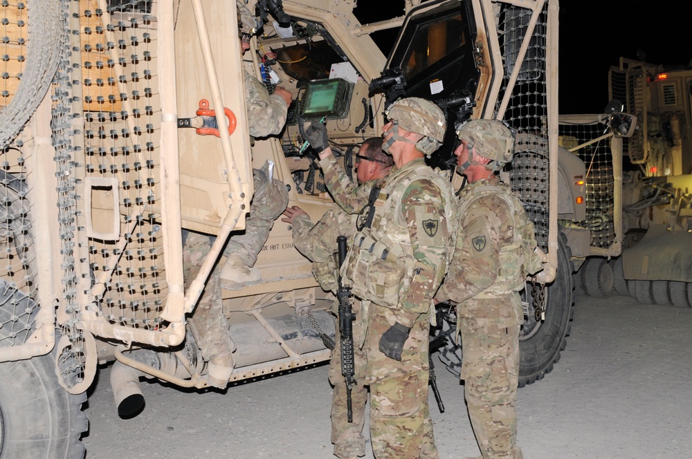 489th Engineer Battalion preps for convoy in Afghanistan