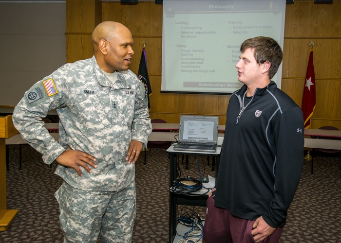 Fort Leonard Wood commander visits Missouri State University