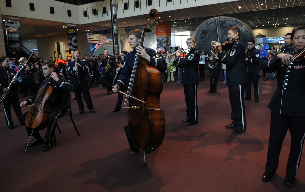 USAF Band flash mobs museum