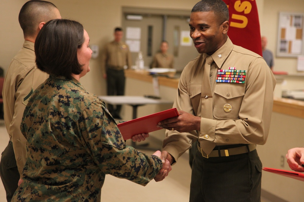 Awards for SOI-E Marines