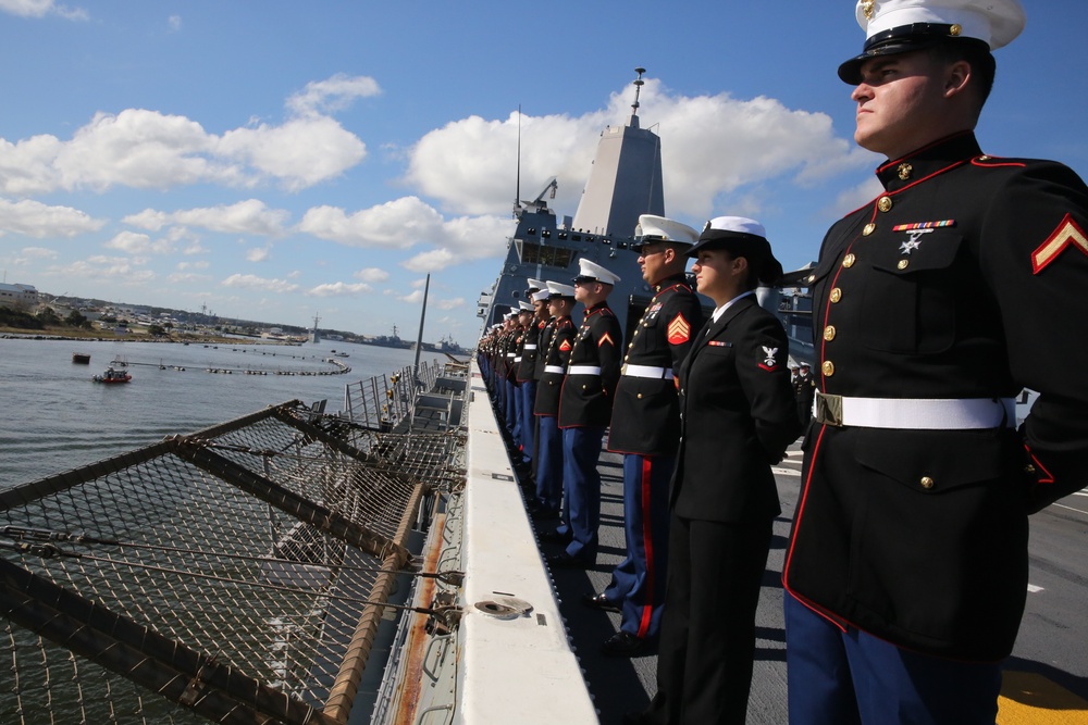 USS New York home port change