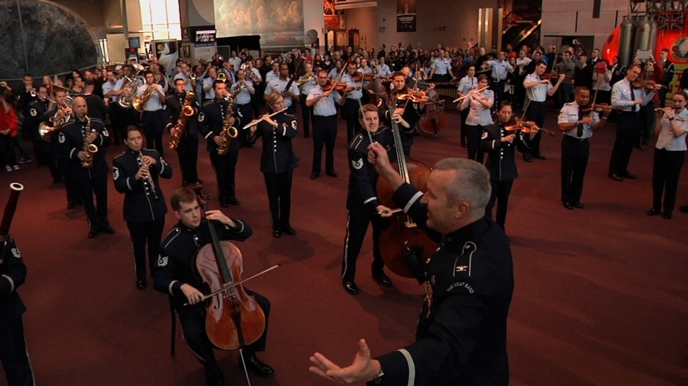 The Air Force Band's first-ever flash mob