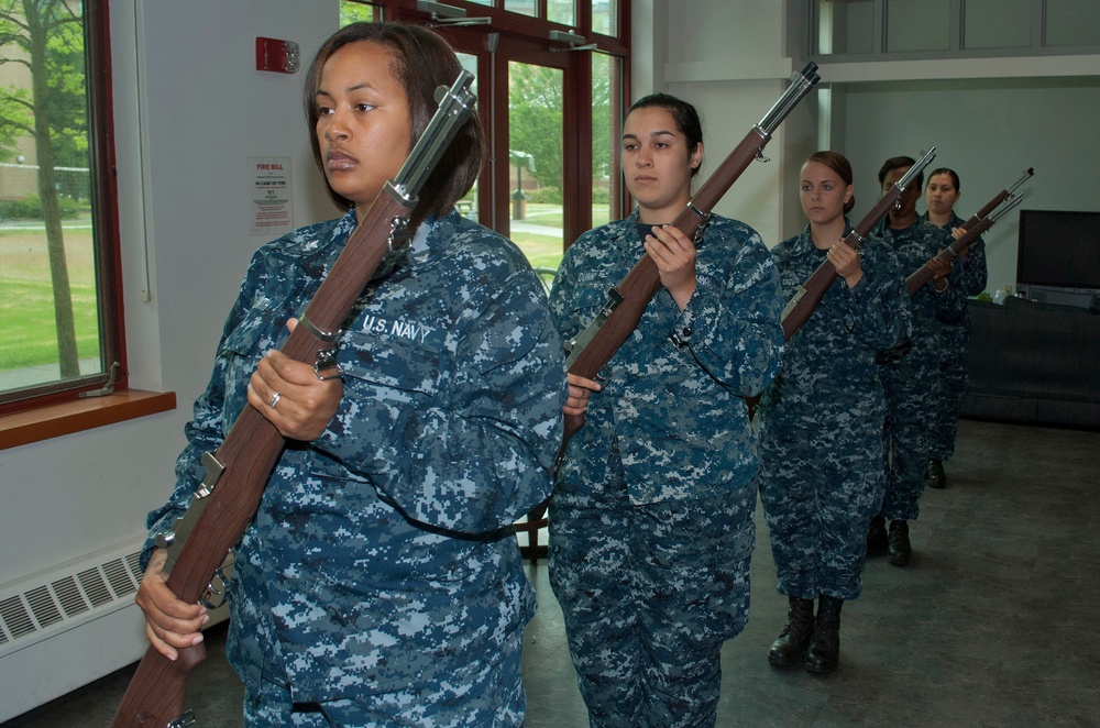 Naval Station Everett honor guard training
