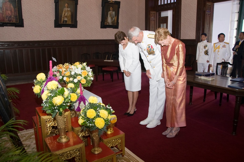 PACOM commander at the Thai Royal Palace