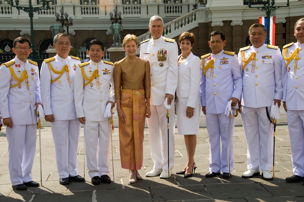 PACOM commander at the Thai Royal Palace